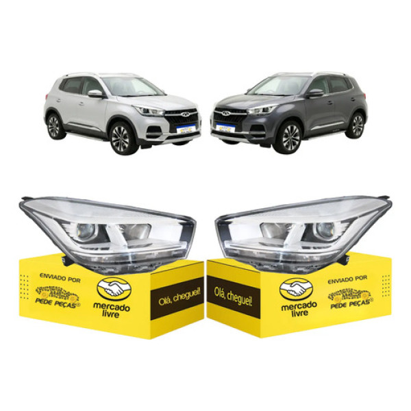 Par Sinaleira Farol Chery Tiggo 5x 2021 2022 Novo Elétrico Ambos Lados