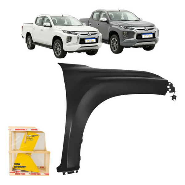 Paralama L200 Triton 2021 2022 2023 24 2025 S/furo Pisca L.d