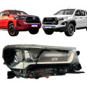 Farol Toyota Hilux 2021 A 2025 Full Led Moldura Cromada Ld Direito/passageiro