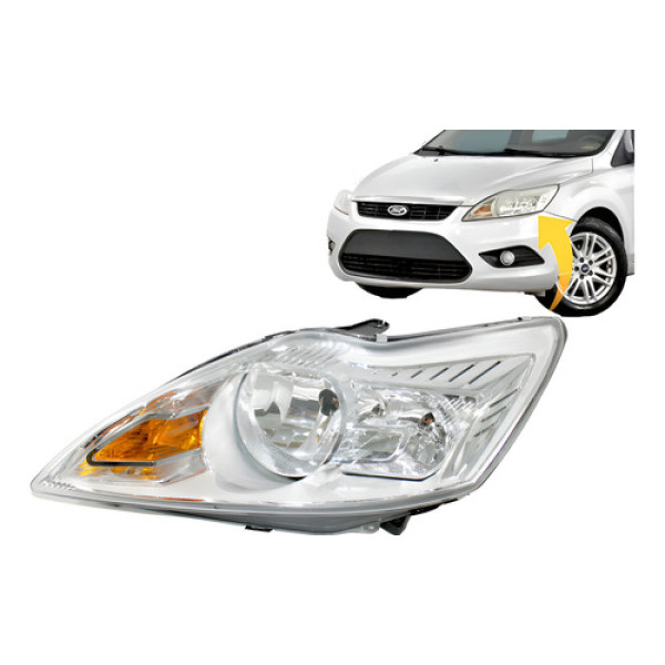 Farol Focus Ford 2009 2010 2011 2012 2013 2014 Lado Esquerdo Farol Focus Ford 2009 2010 2011 2012 2013 2014 Lado Esquerdo