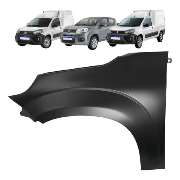 Paralama Uno Fiorino Partner 2016 2017 2018 2019 A 2023 Le Cor Esquerdo Motorista