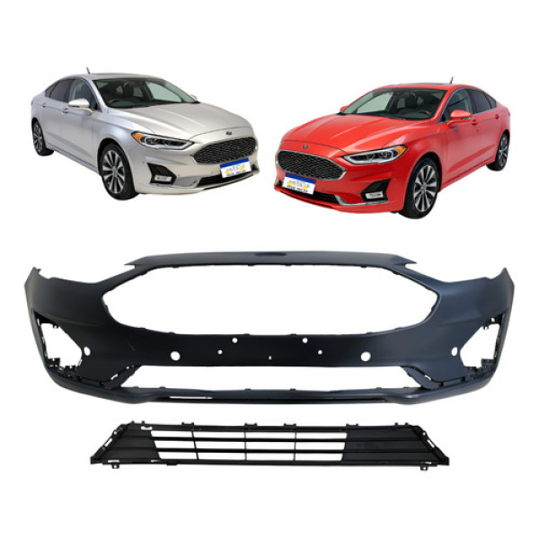 Grande Inferior Parachoque Com Furo Sensor Ford Fusion 2019