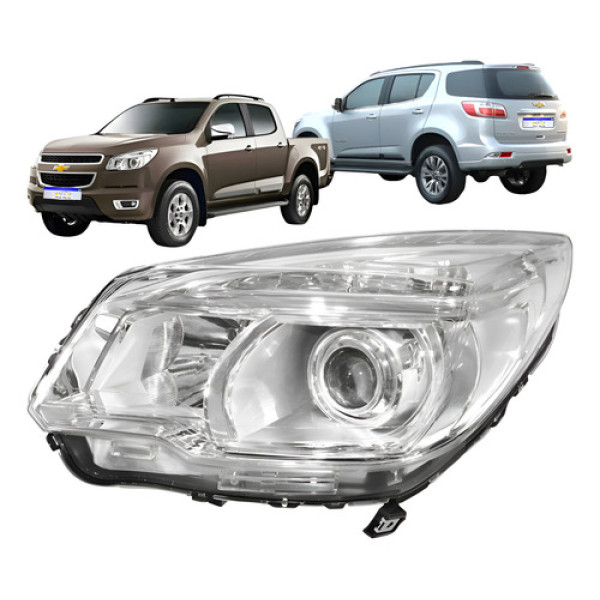 Farol Gm S10 Trailblazer 2012 2013 2014 2015 2016 L.e Novo Esquerdo