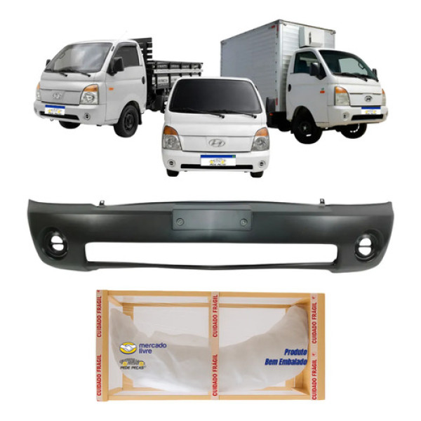 Parachoque Dianteiro Hr 2005 2006 A 2012 Preto Liso Preto