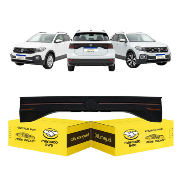 Lanterna Sinaleira Central Vw T-cross 2019 20 21 22 23 2024 Ambos Lados Fume