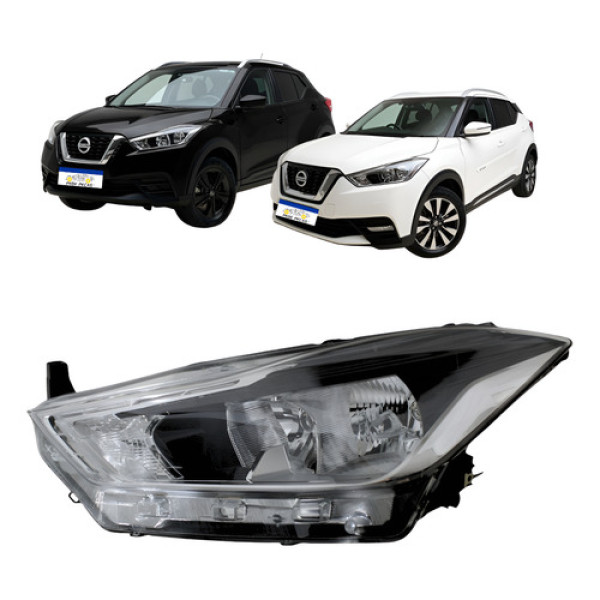 Farol Esquerdo Nissan Kicks 2017 2018 2019 A 2021 Com Led   Esquerdo/motorista Farol Esquerdo Nissan Kicks 2017 2018 2019 A 2021 Com Led   Esquerdo/motorista