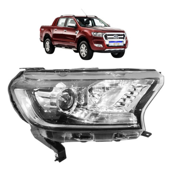 Farol Ford Ranger Xlt 2017 2018 2019 2020 2021 2022 2023 Ld