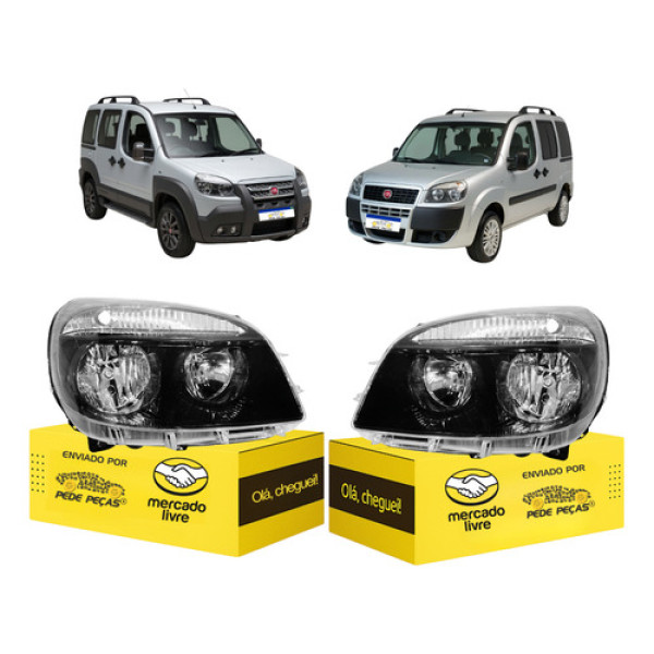 Par Farol Sinaleira Doblo 2011 A 15 16 17 18 2019 2020 2021 Ambos Lados