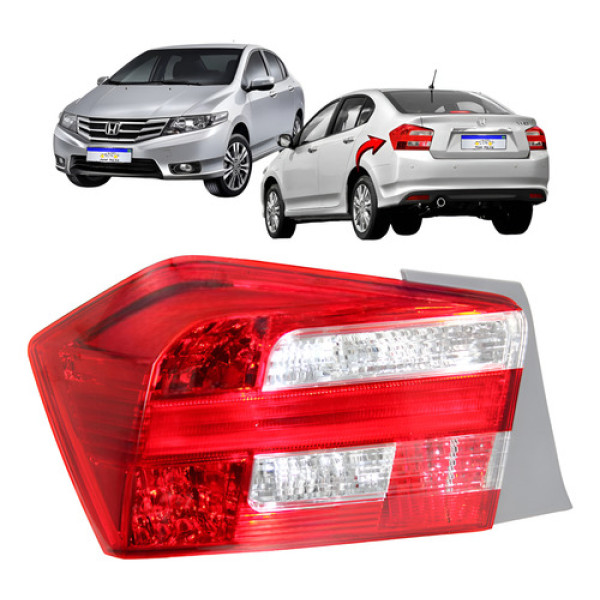 Lanterna Honda City 2013 2014 Traseira Novo Lado Esquerdo