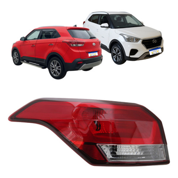 Lanterna Traseira Canto Creta 2017 A 2019 Sinaleira Esquerda Esquerdo/motorista Vermelho
