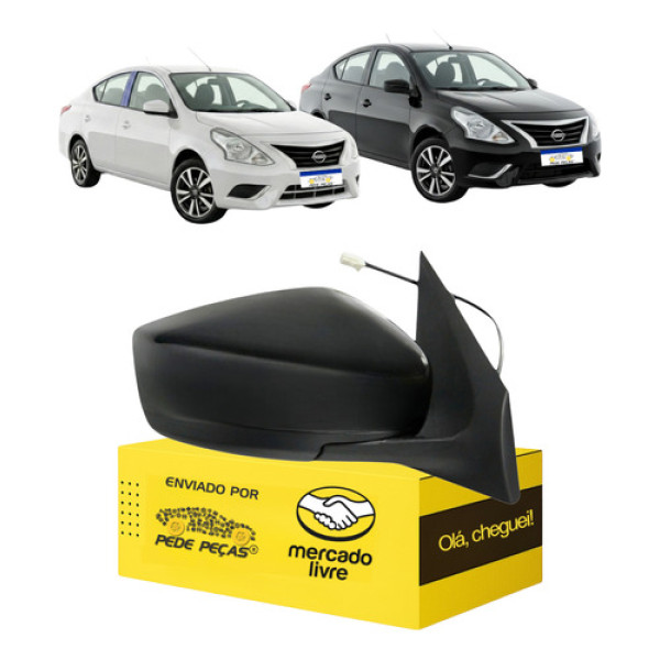 Retrovisor Sem Pisca Versa 2016 17 18 19 20 2021 Direito