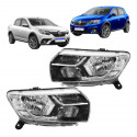 Farol Renault Sandero Logan 2020 2021 2022 2023 2024 Led Le Esquerdo/motorista