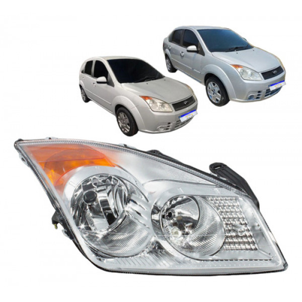 Farol Ford Fiesta 2008 2009 2010 L.d Novo