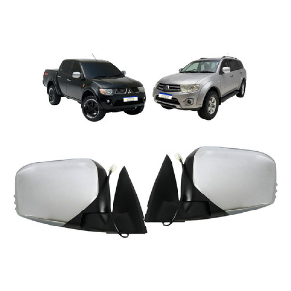 Par Retrovisor Elétrico Triton 2009 A 2017 S/pisca Cromado