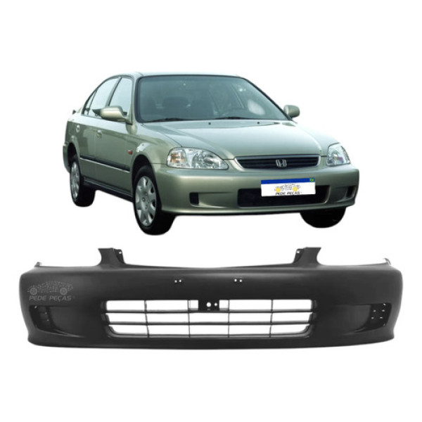 Para-choque Dianteiro Honda Civic 1999 2000 Novo Lx Ex