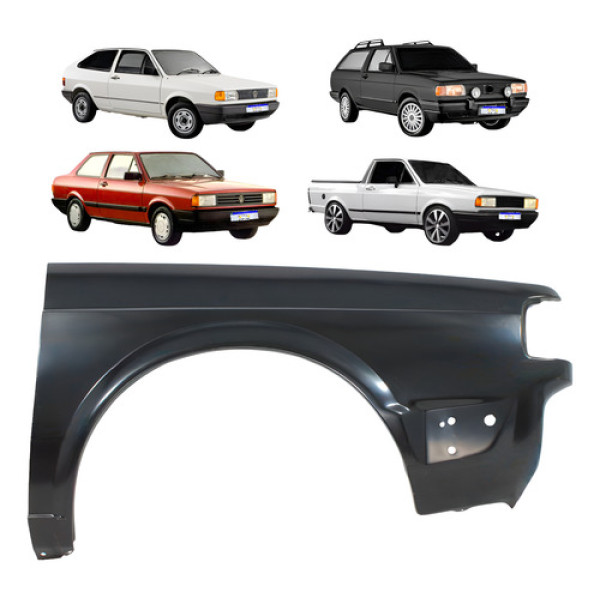 Paralama Gol Voyage Saveiro Parati 1991 1992 1993 1994 L.d Preto Direito