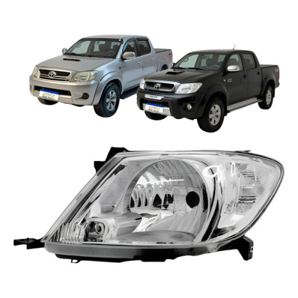 Farol Dianteiro Esquerdo Toyota Hilux 2006 2007 A 2011 Novo Esquerdo/motorista