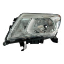 Farol Le Nissan Frontier 2018 A 2021 Cromado Foco Simples
