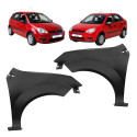 Par Paralama Ford Fiesta 2003 A 2007 Preto