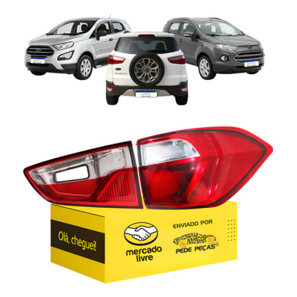 Par Lanterna Ecosport 2013 2014 2015 16 17 18 19 20 2021 L.d Vermelho