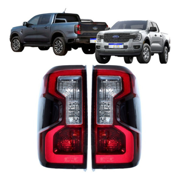 Par Lanterna Traseira Ranger Limited Raptor 2024 2025 2026