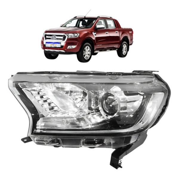 Farol Ford Ranger Xlt 2017 2018 2019 2020 2021 22 23 Novo Le