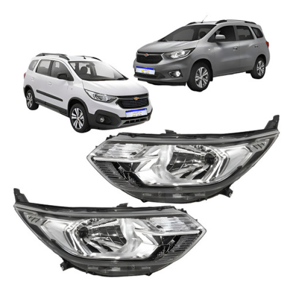 Par Farol Chevrolet Spin 2019 2020 2021 2022 2023 2024 Novo - Direito
