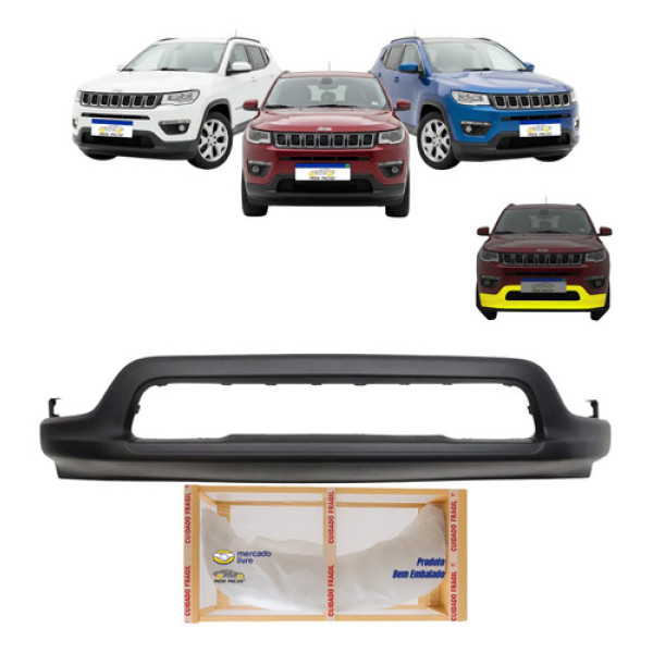 Spoiler Parachoque Dianteiro Jeep Compass 2017 A 2021 Novo