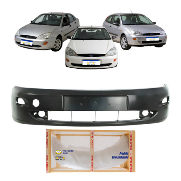 Parachoque Focus Hatch Sedan 2000 2001 2002 2003 Preto