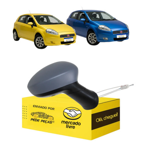 Retrovisor Fiat Punto 2008 2009 2010 A 2012 Novo Manual Ld