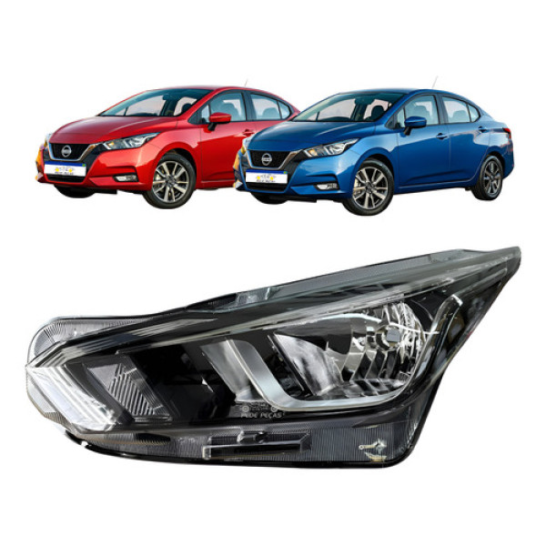 Farol Le Nissan Versa 2021 2022 2023 A 2025 Sense Advance Esquerdo/motorista