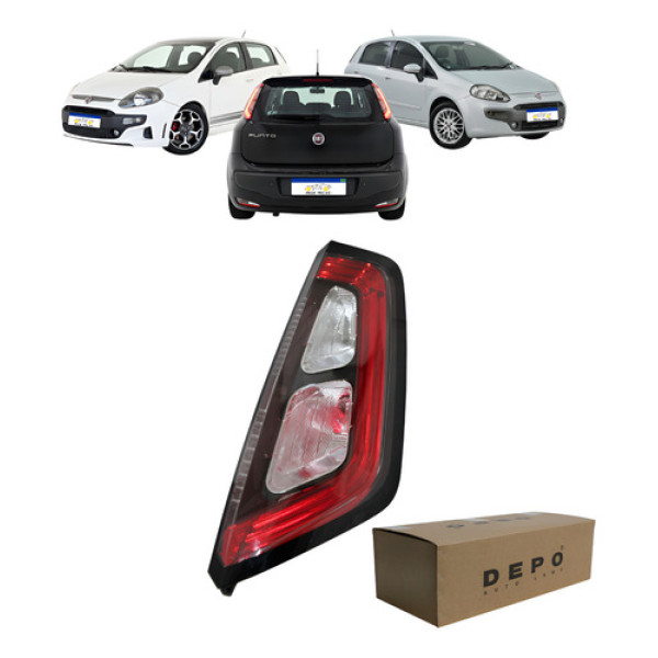 Lanterna Sinaleira Punto 2013 2014 2015 2016 2017 Led L.d Direito/passageiro Vermelho