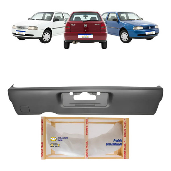 Parachoque Traseiro Vw Gol G2 Bola 1995 1997 1999 Novo