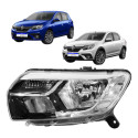 Farol Renault Sandero Logan 2020 2021 2022 2023 2024 Led