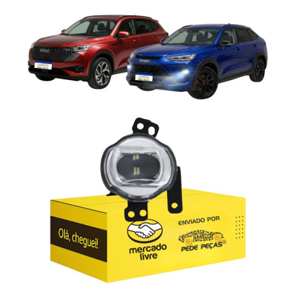Farol Milha Cibie Auxiliar Haval H6 2023 A 2026 Com Led L.e Prateado