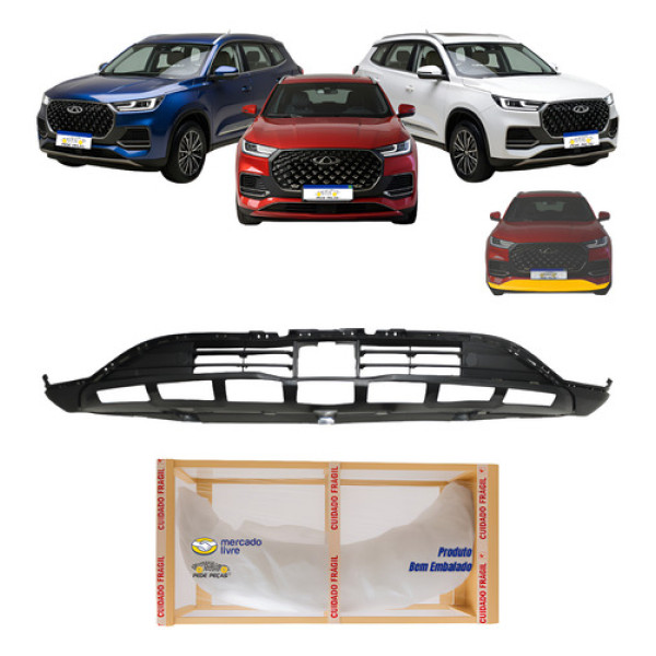 Spoiler Dianteiro Chery Tiggo 8 Pro 2023 2024 2025 2026 Novo Preto