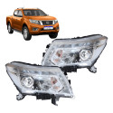 Farol Nissan Frontier Com Led 2017 A 2022 Cromado Novo