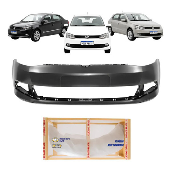 Parachoque Dianteiro Vw Gol Voyage 2013 2014 2015 A 2016 Preto