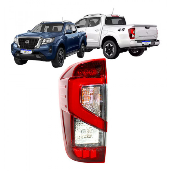 Lanterna Traseira Nissan Frontier 2022 2023 2024 Com Led Le Esquerdo Vermelho