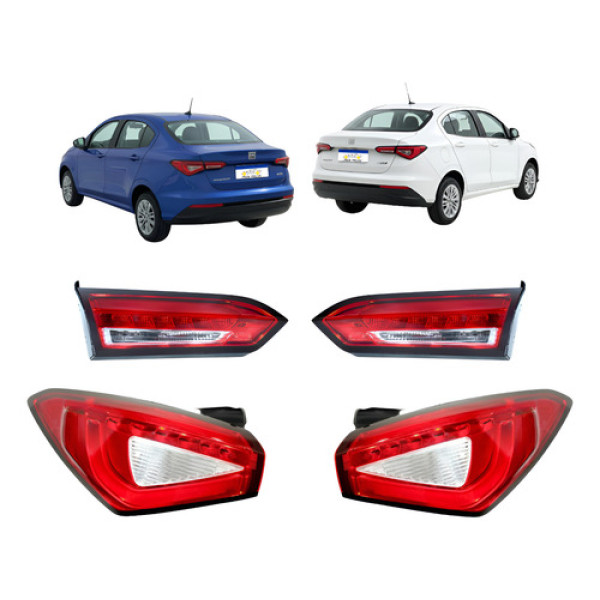 Lanterna Canto Tampa Fiat Cronos 2018 A 2025 Jogo Ld Le Novo Ambos Lados Vermelho