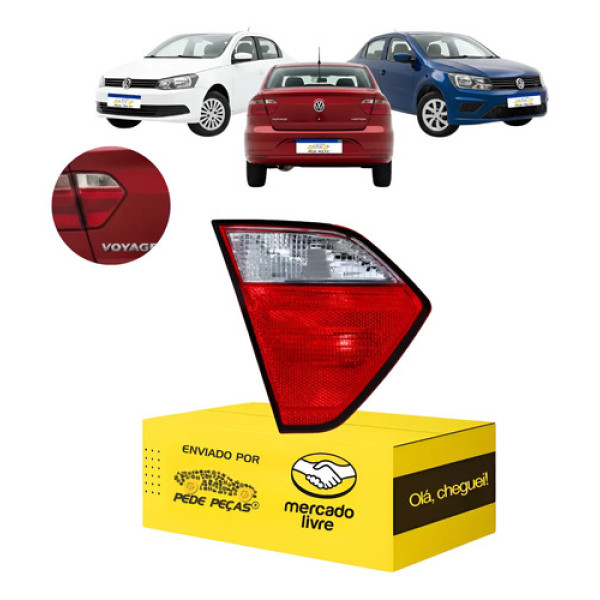 Lanterna Tampa Vw Voyage G6 G7 G8 2013 14 15 A 2023 Fumê Le Esquerdo/motorista