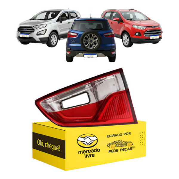 Lanterna Da Tampa Ford Ecosport 2013 2014 2015 2016 2017 L.d Vermelho