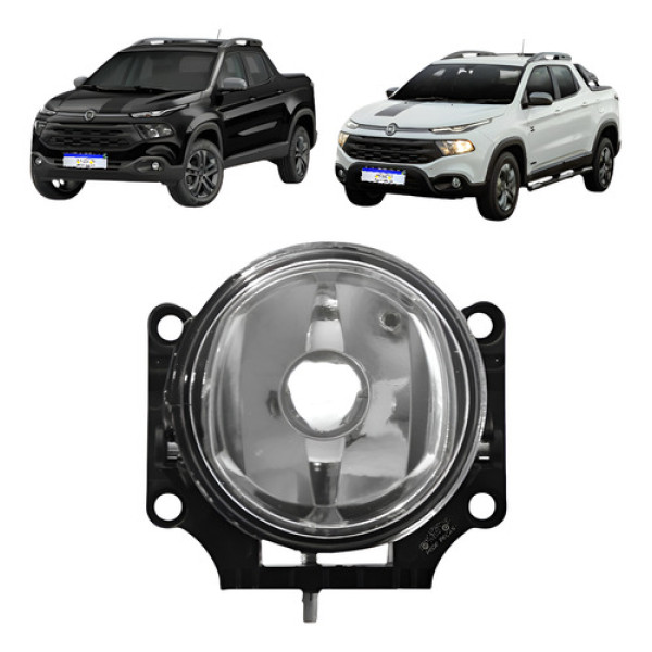 Farol Milha Fiat Toro 2016 2017 2018 2019 2020 2021 Esquerdo Cristal