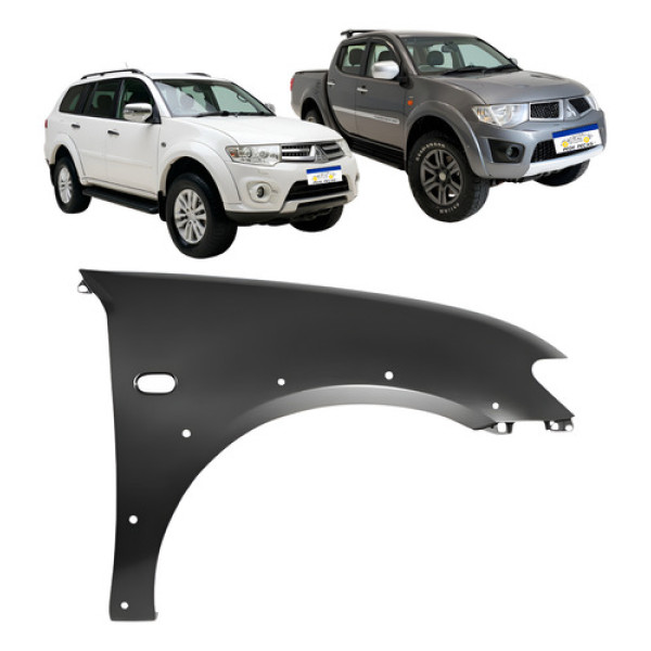 Paralama Dianteiro L200 Triton Pajero Dakar 2007 A 2018 Novo