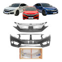 Kit Parachoque Grade Honda Civic G10 2017 2018 2019 Preto