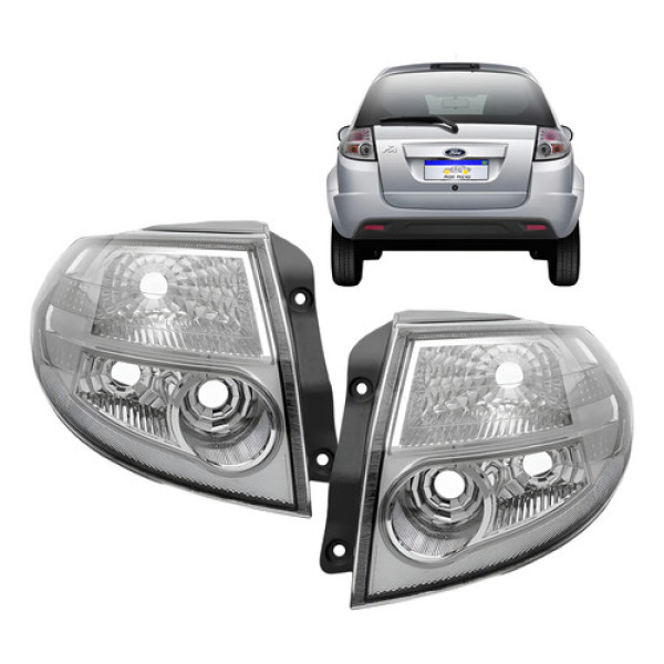 Lanterna Ford Ka 2008 2009 2010 2011 2012 2013 Cristal Par Direito Cinza