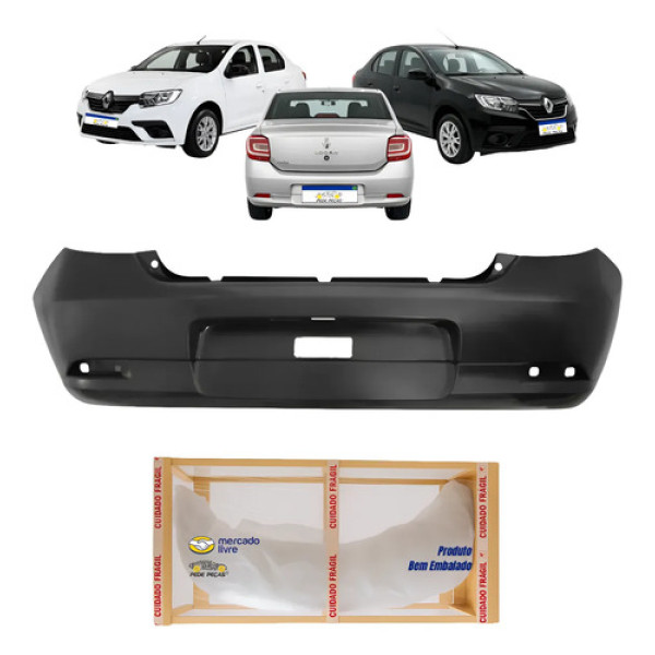 Parachoque Traseiro Logan 2013 14 15 A 20 21 22 23 24 2025