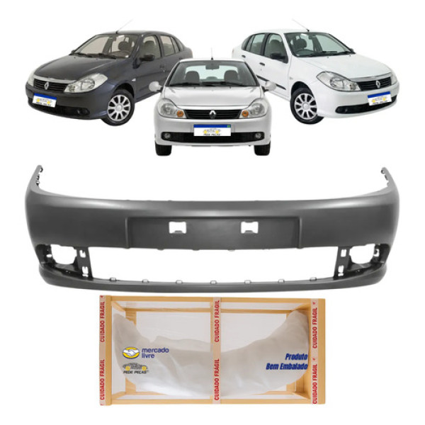 Parachoque Dianteiro Renault Symbol 2010 2011 2012 2013 Novo Preto