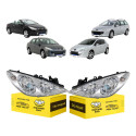 Farol Peugeot 307 2007 2008 2009 2010 2011 2012 Par Cromado Ambos Lados