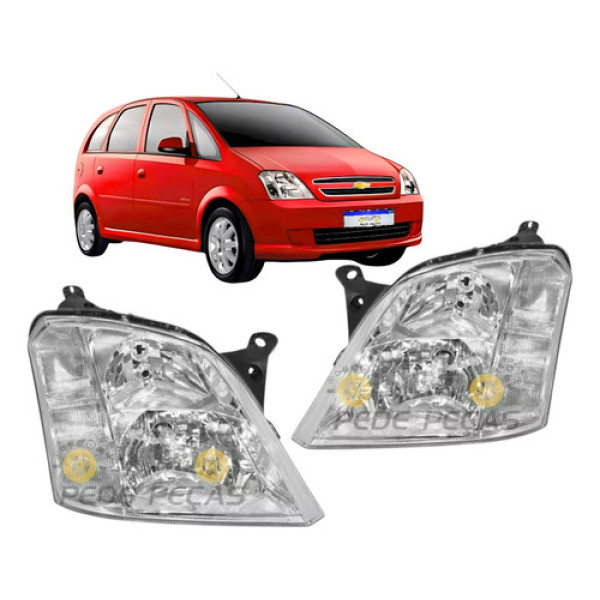Farol Meriva Cromado 2003 2004 2005 2006 2007 2008 2009 A 12